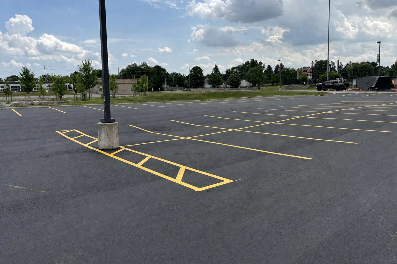 Parking lot maintenance